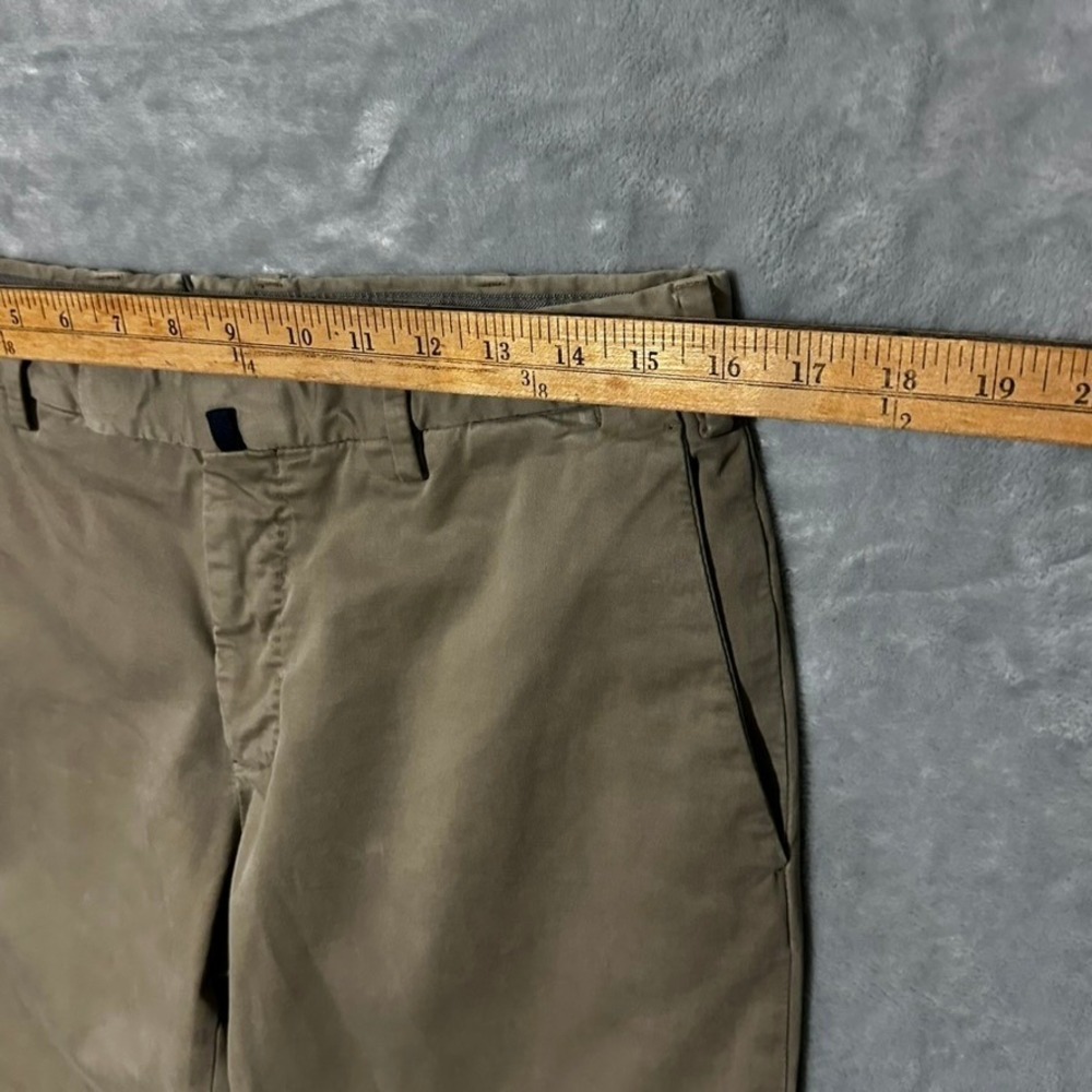 Incotex Venezia 1951 High Comfort Khaki Chino Pants Mens EU 48 US 32x28 Slim Fit - Picture 3 of 12